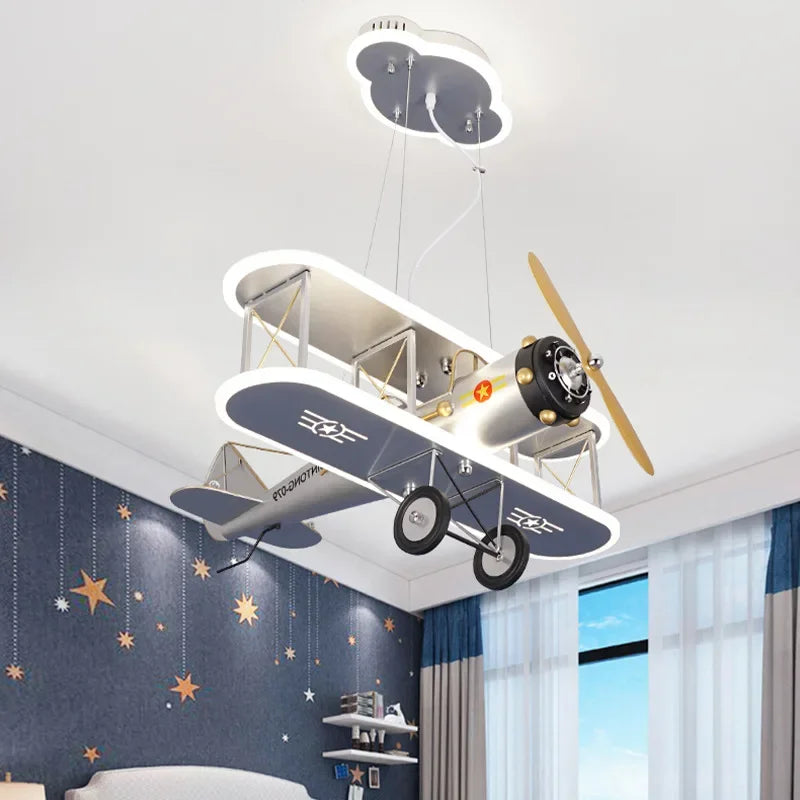 Vintage Plane Fun Bedroom Ceiling Lamp - Image 3
