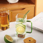 Stylish Square Large Capacity Mug with Straw