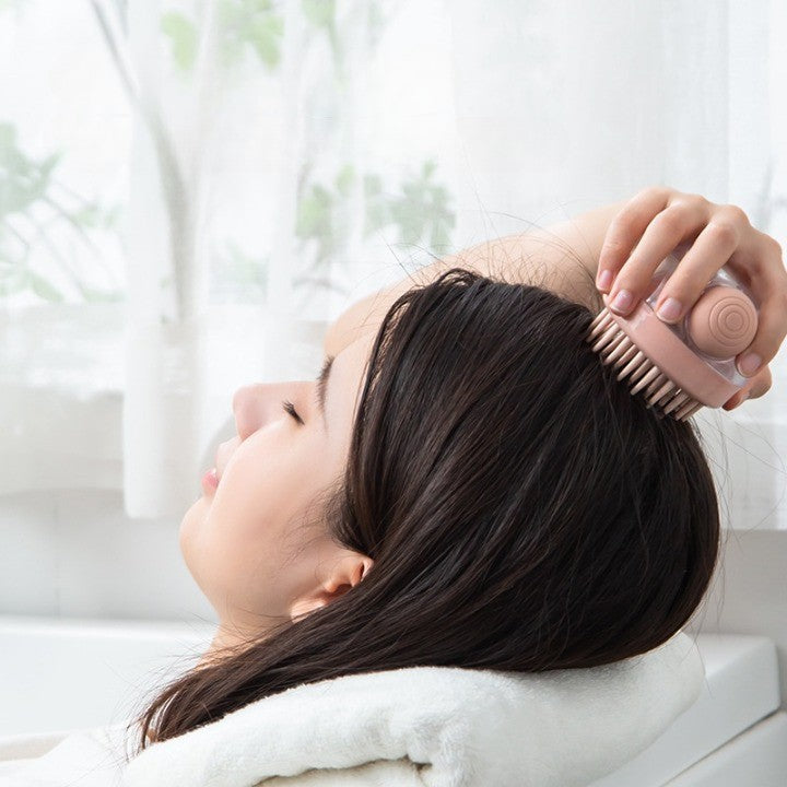 Quick Clean Shampoo Dispenser Hair Massager Brush - Image 3