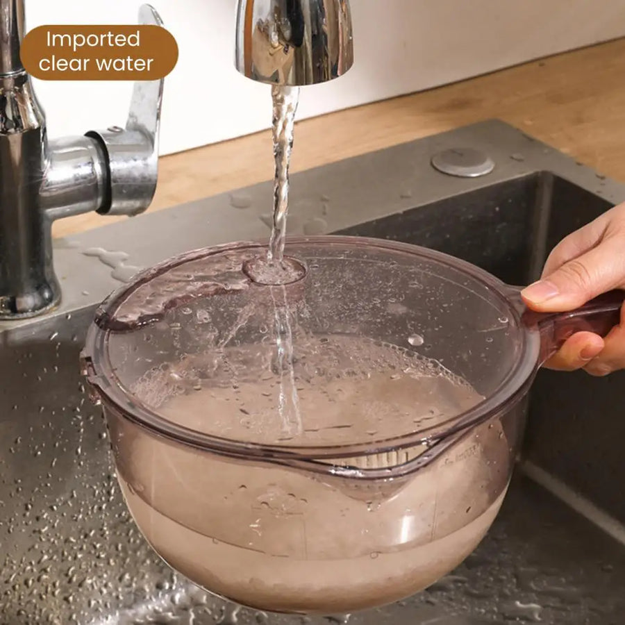 Dual-Layer Spinning Vegetable Washing Strainer - Image 4