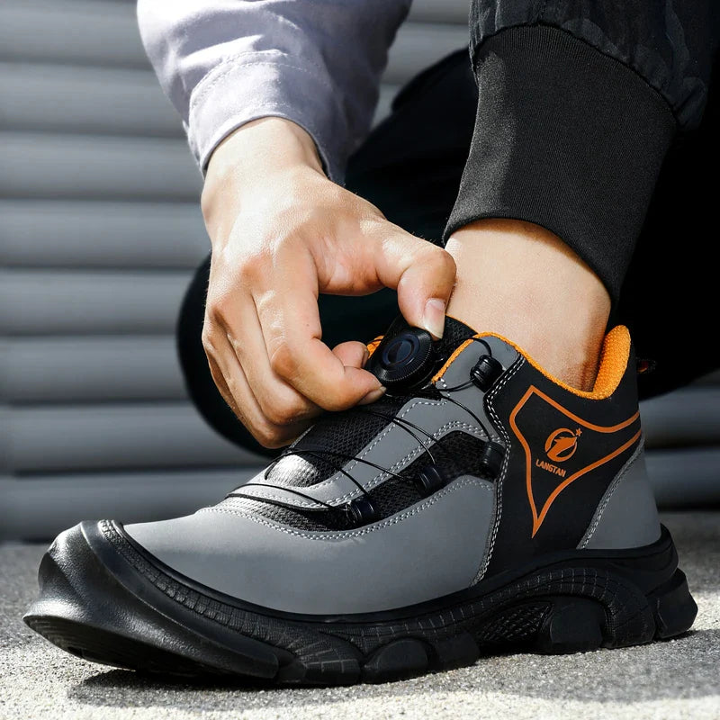 Construction Ready Men Indestructible Safety Shoes - Image 0