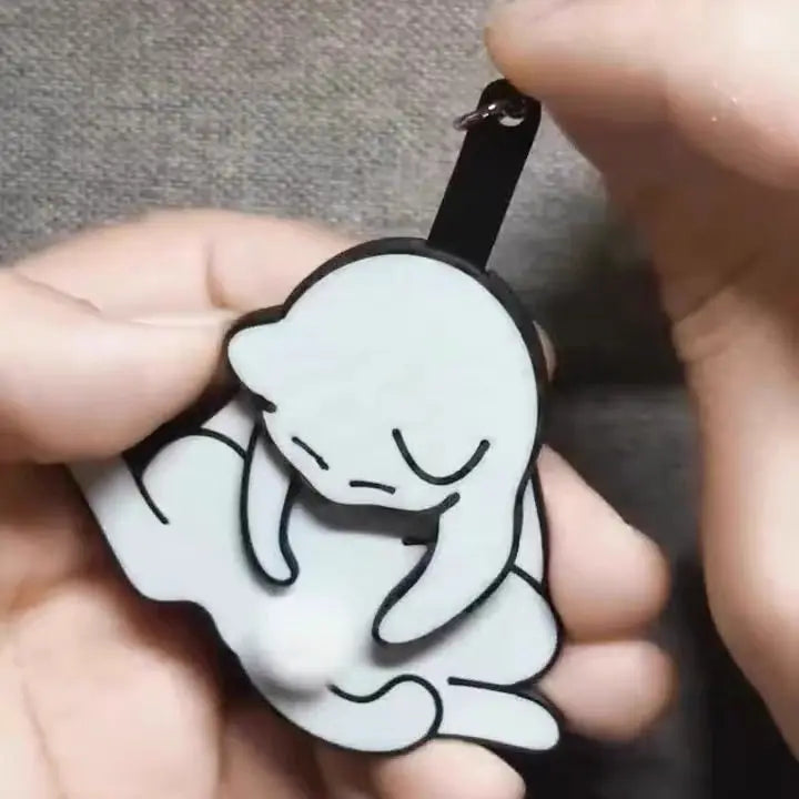 Playful Cat Quirky Keychain - Image 4