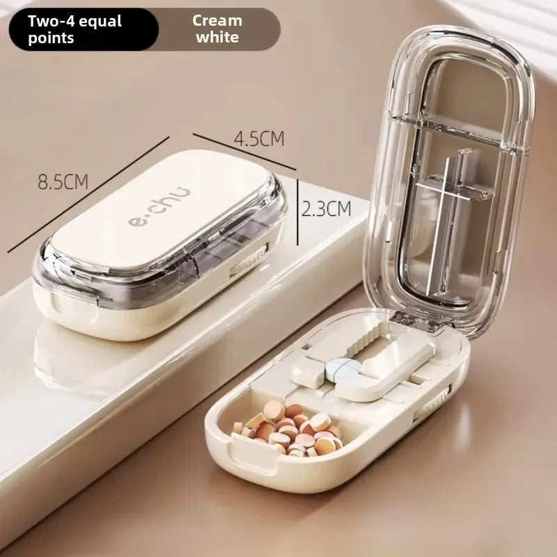 Pocket Size Dustproof Pill Cutter Organizer - Image 4
