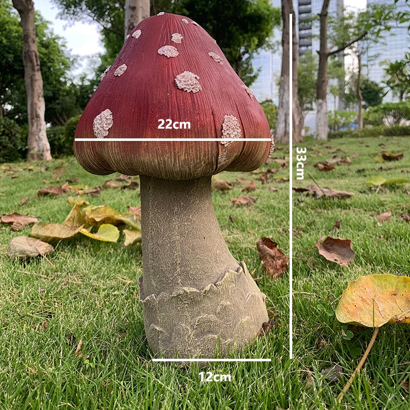 Outdoor Fairy Mushroom Resin Garden Decor