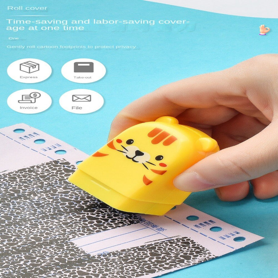 Mini Cartoon ID Protection Roller Stamp - Image 5