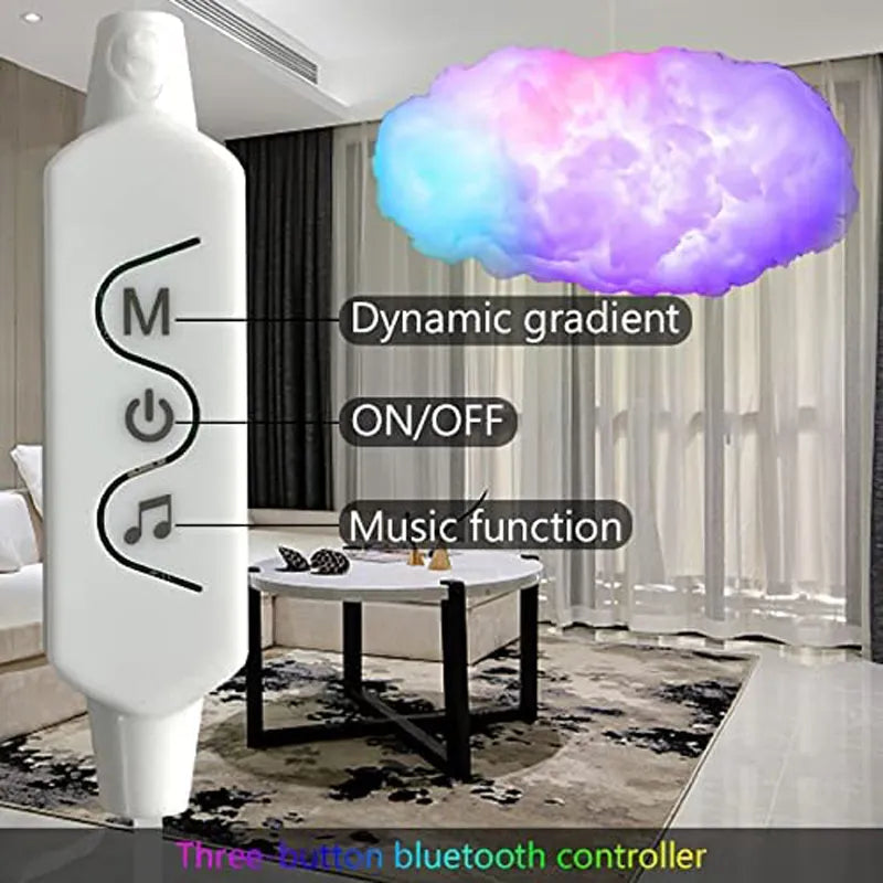 Cloudscape Glow 3D Cloud Smart Bedroom Light - Image 1