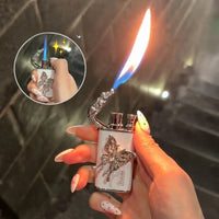 Angel Wings Vintage Double Flame Lighter - Image 3
