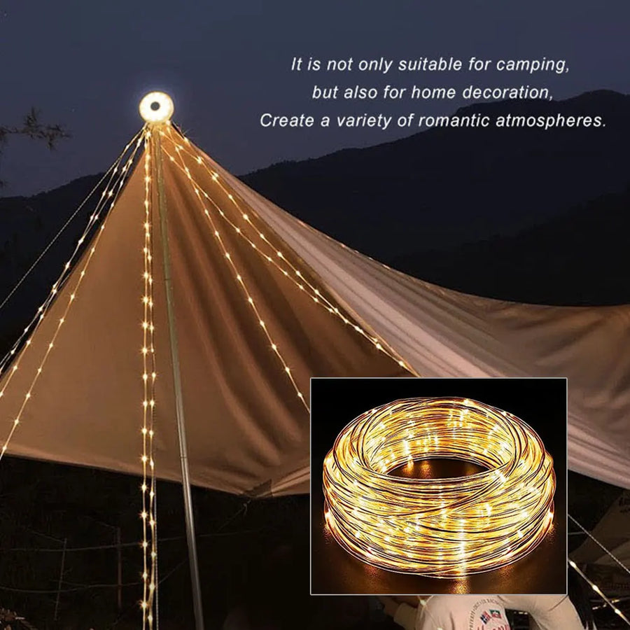 Star String USB Rechargeable Camp String Lights - Image 3
