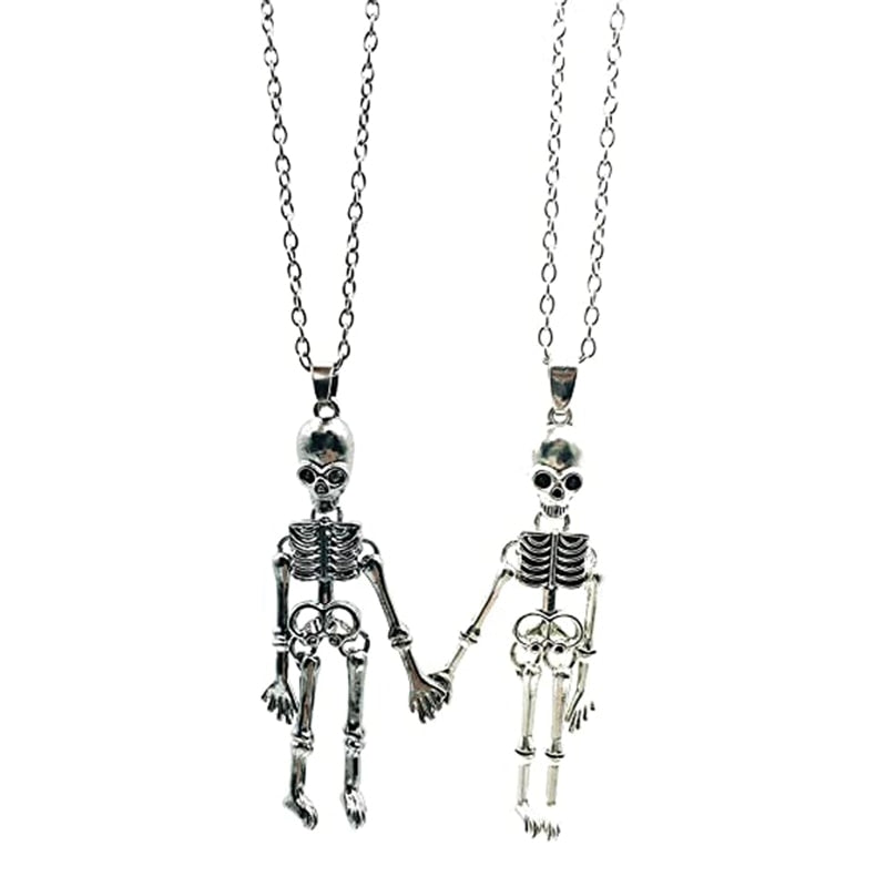 Skeleton Couple Magnetic Necklace - Image 0