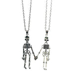 Skeleton Couple Magnetic Necklace