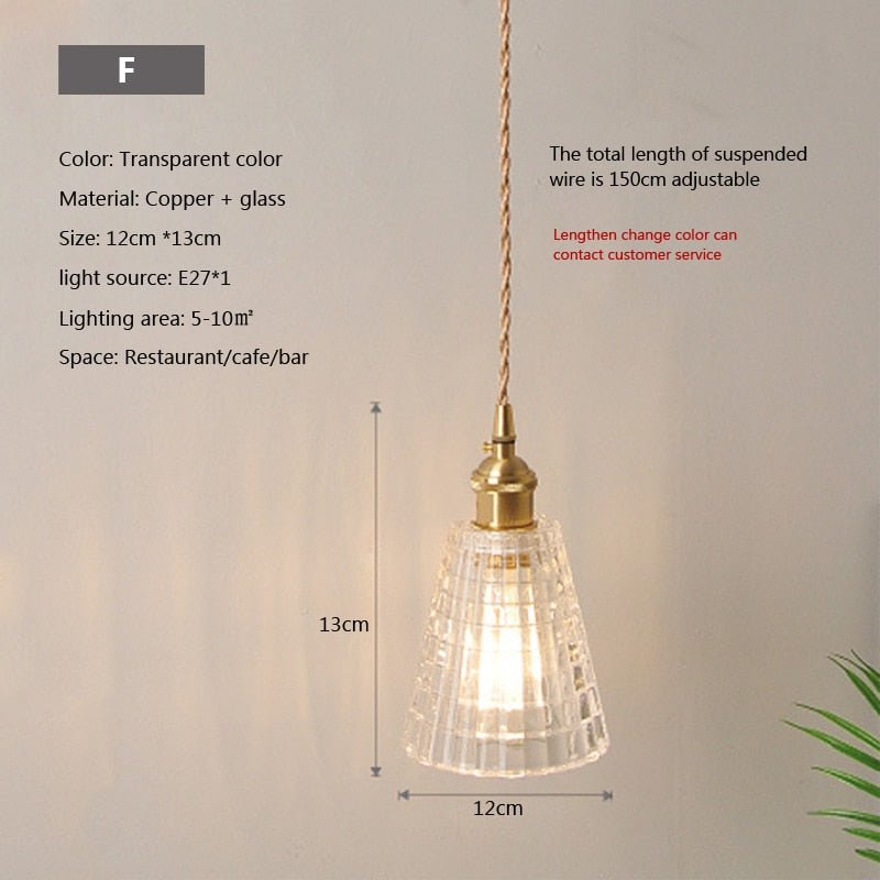 Nordic Brilliance Transparent Glass Pendant Lamp - Image 27