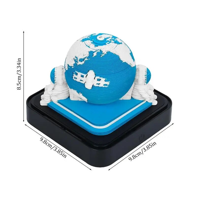3D Earth Wanderer Calendar Memo Pad - Image 4