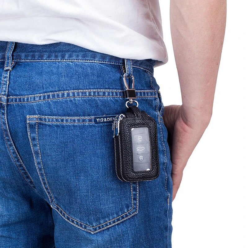 Elegant Car Key Leather Case Wallet - Image 1