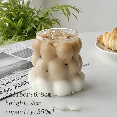 Sleek Glass Irregular Bubble Mug - Image 10