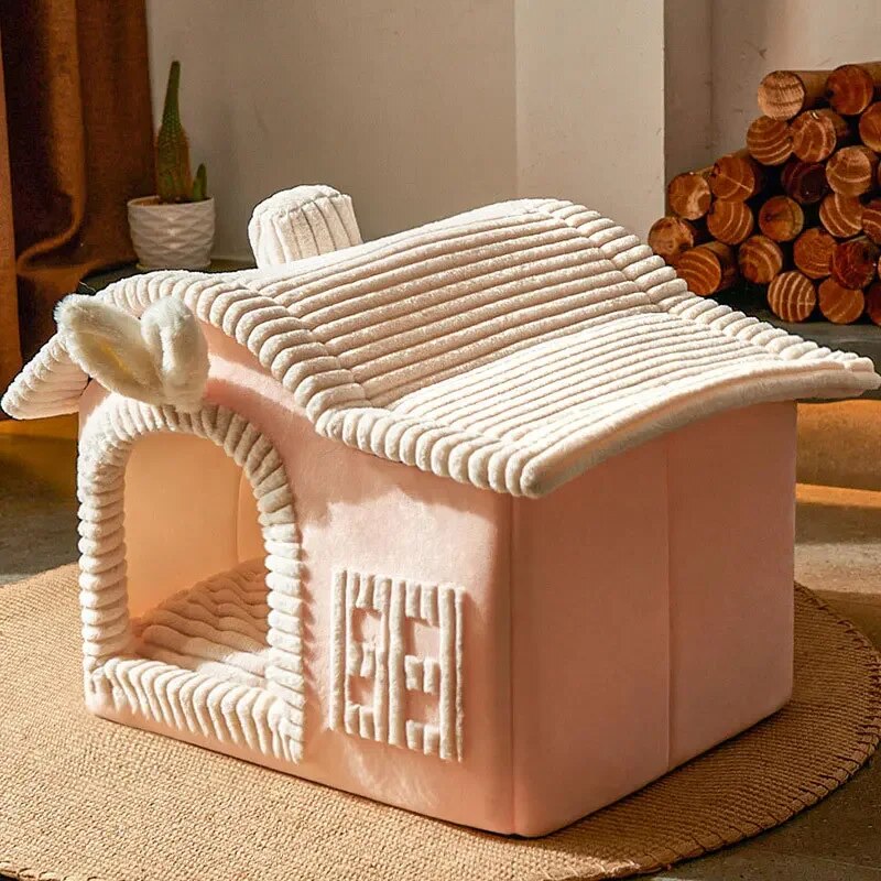 Foldable Fluffy Comfy Pet House - Image 8