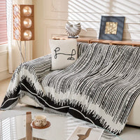 Geometric Lines Sofa Throw Cover Blanket - Image 1