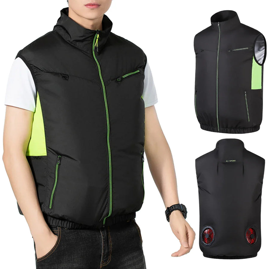 Ultra Breeze Built-In Fan Lightweight Summer Cooling Vest - Image 3