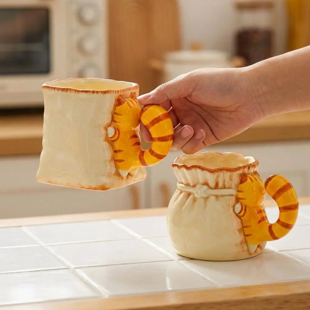 Cat Tail Ceramic Coffee Mug - Image 0