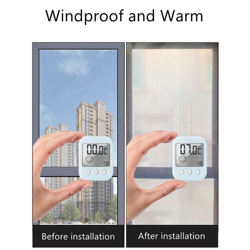 Winter Wrap Double Layer Windproof Self-Adhesive Zipper Film - Image 2