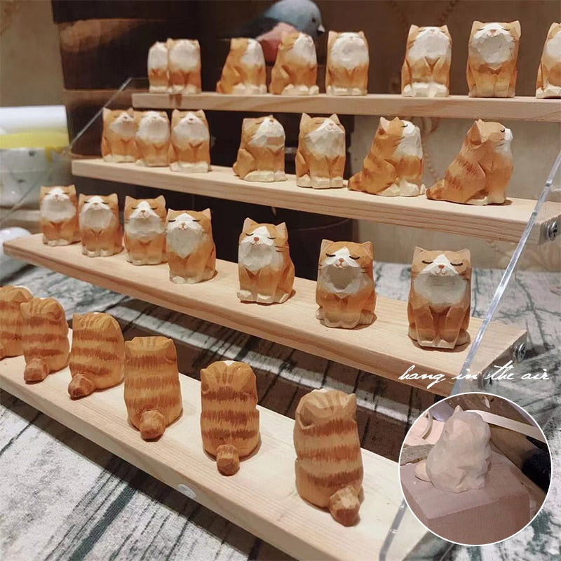 Handmade Wooden Cute Pet Figurines - Image 13