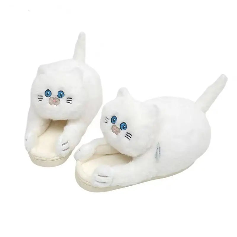Cuddle Cat Plush Slippers
