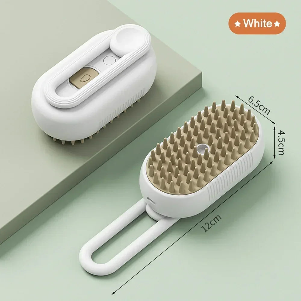 3in1 Steamy Electric Pet Brush