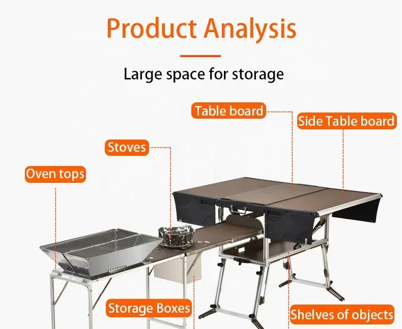 Ultimate Camping Foldable Kitchen Station - Image 3