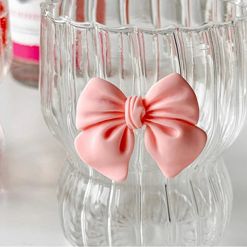 Cute Ribbon Glass Coffee Mug - Image 6