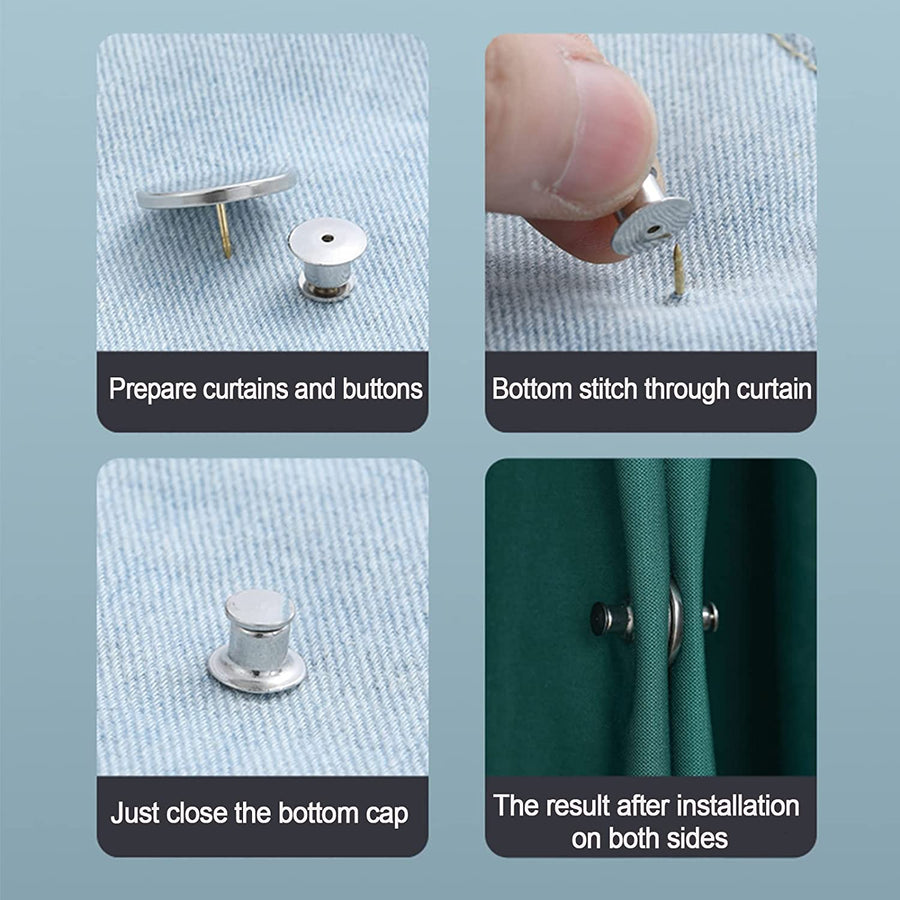 Magnetic Curtain Holder Clip Set - Image 2