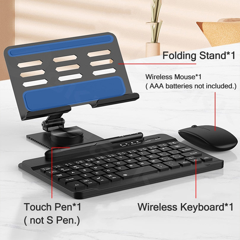 Magnetic Foldable Wireless Pro Keyboard Tablet Holder - Image 4