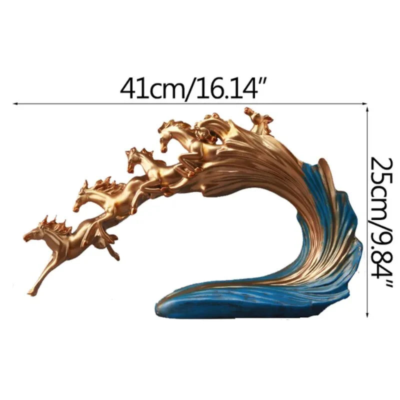 Nordic Luxury Galloping Horse Home Decoration - Image 12
