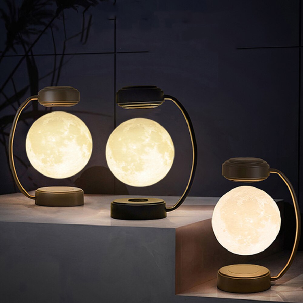 3D Magnetic Levitating Moon Night Lamp