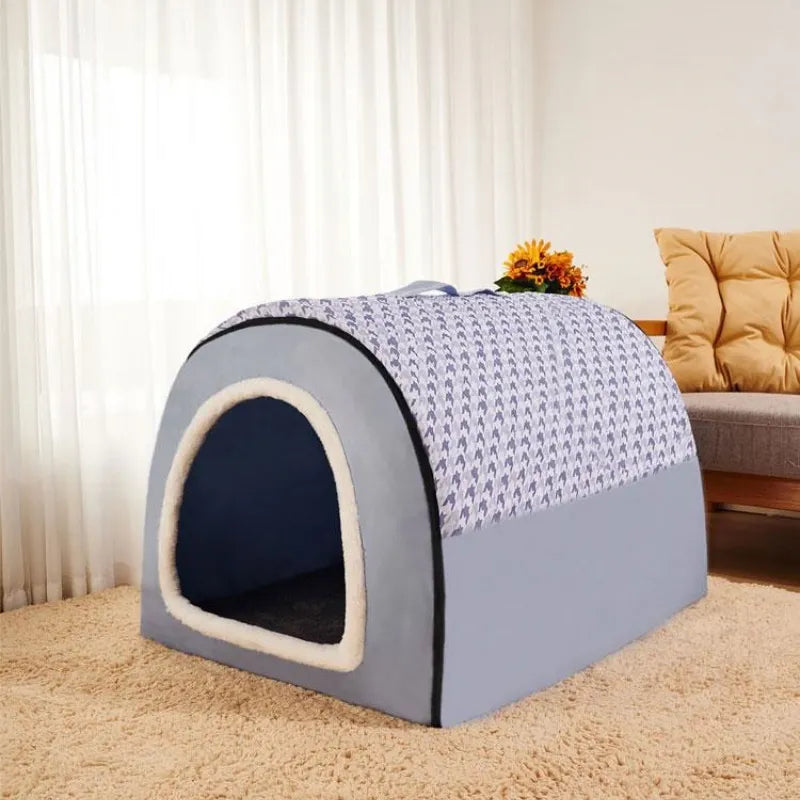Foldable Cozy Nest Large Pet House - Image 5