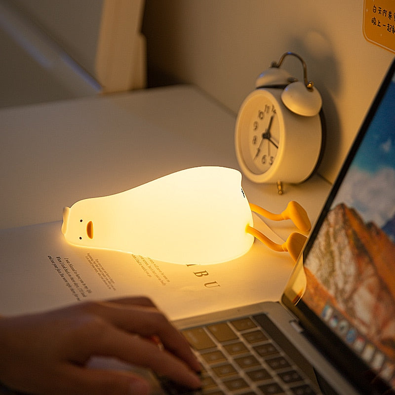 Lazy Flat Duck Atmosphere Night Lamp