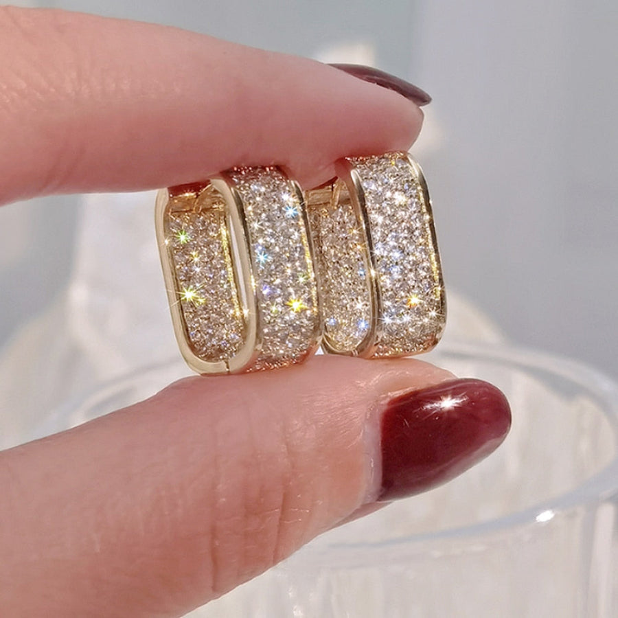 Korean Style Elegant Hoop Earrings - Image 2