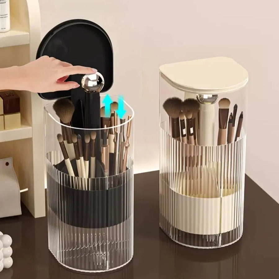 Rise & Glam Automatic Makeup Brush Storage Holder