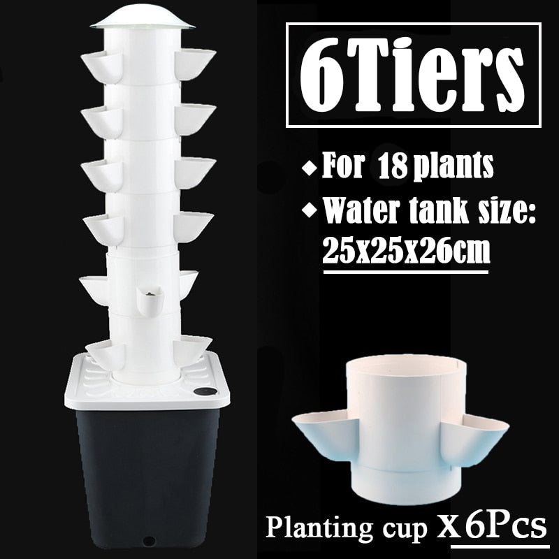 Green Life Vertical Hydroponic Home Gardening Kit - Image 5