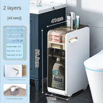 Multilayer Ultra Narrow Bathroom Storage Cabinet