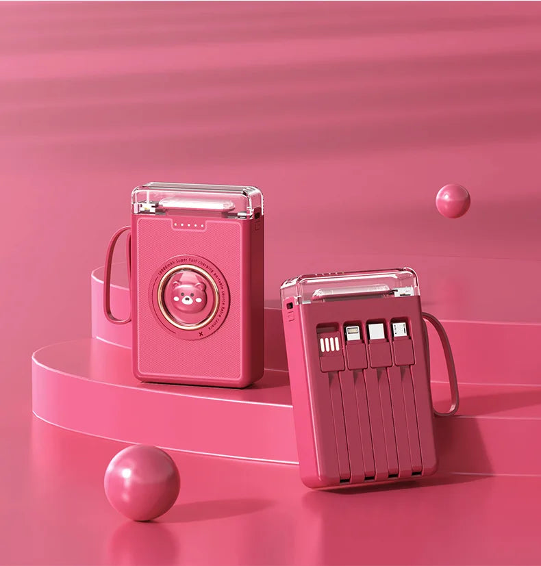 Mini Cute Built-in Cable LED Powerbank - Image 10