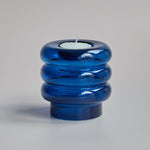 Dual Glass Spiral Candle Holder