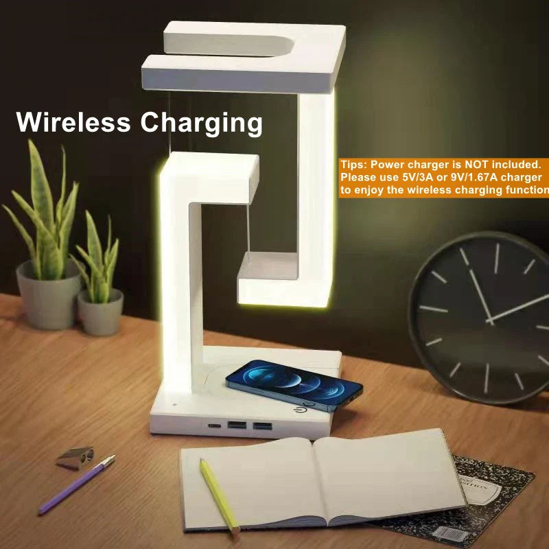 Levitating Glow Wireless Charging Lamp - Image 3