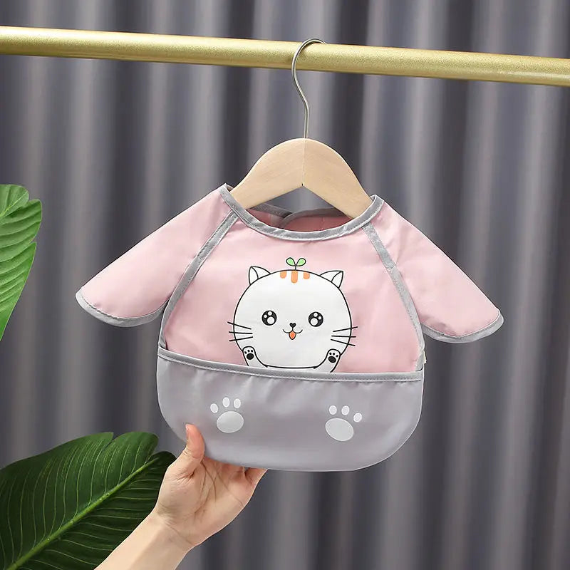 Waterproof Cartoon Baby Easy-to-Clean Bibs - Image 12