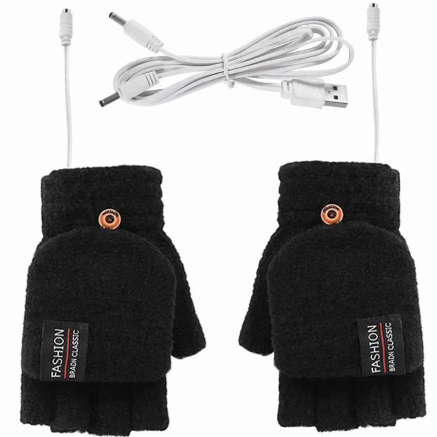 USB Rechargeable Warm Wave Heated Gloves - Image 9