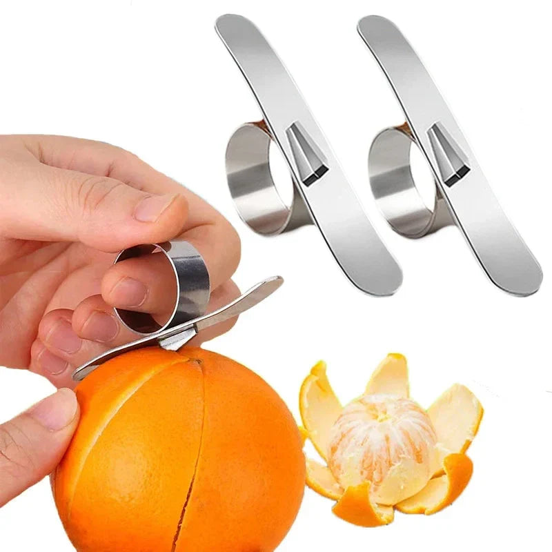 Stainless Steel Finger Easy Fruit Orange Peeler - Image 1