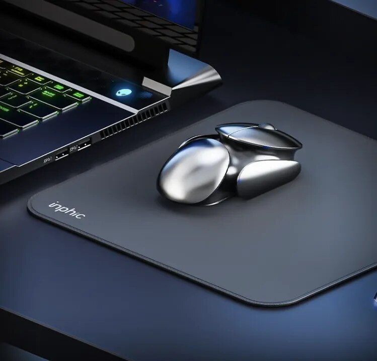 Aluminum Space Ship Wireless Gaming Mouse