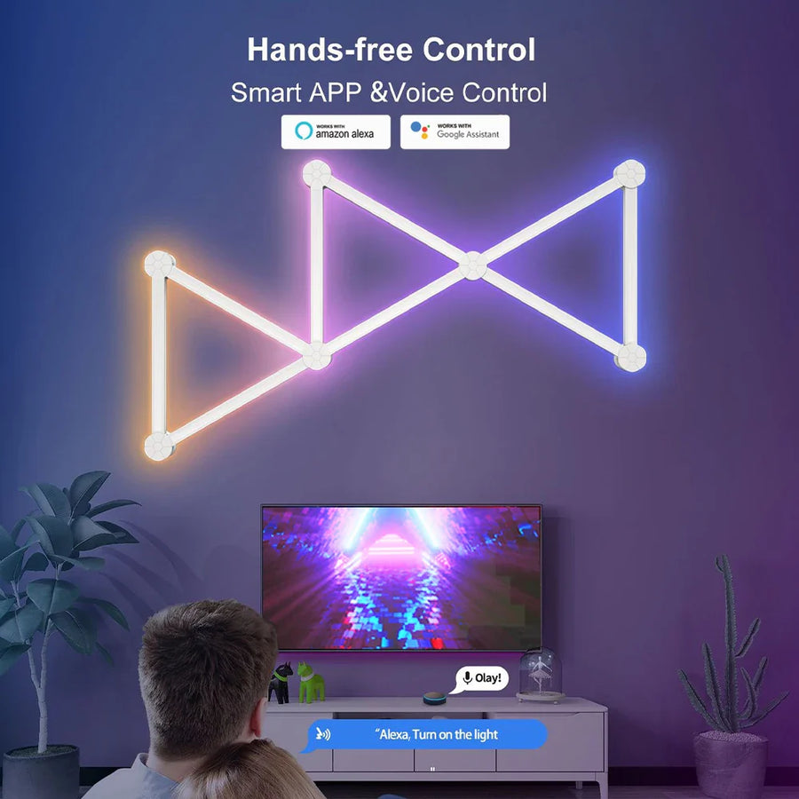 Smart Mosaic DIY Ambient Intelligent App Control Wall Lamp - Image 3