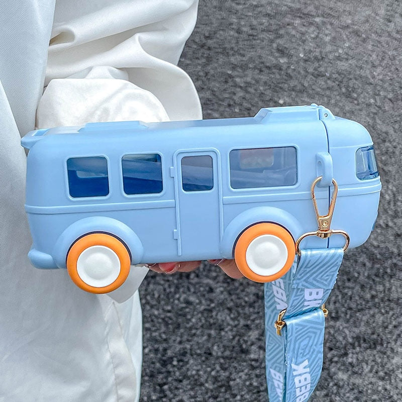 Cute Bus Leak-Proof Little Rider Water Bottle