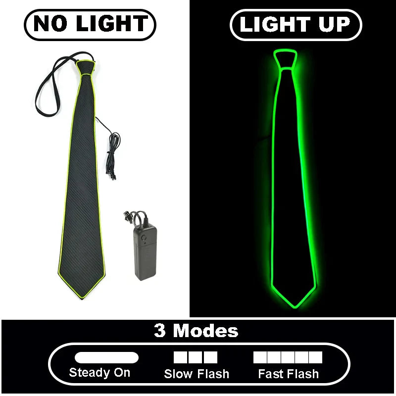 Neon Glow LED Party Tie - Image 6