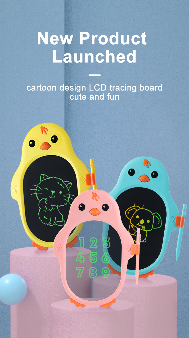 Cartoon Magic Digital Kids Writing Tablet - Image 1