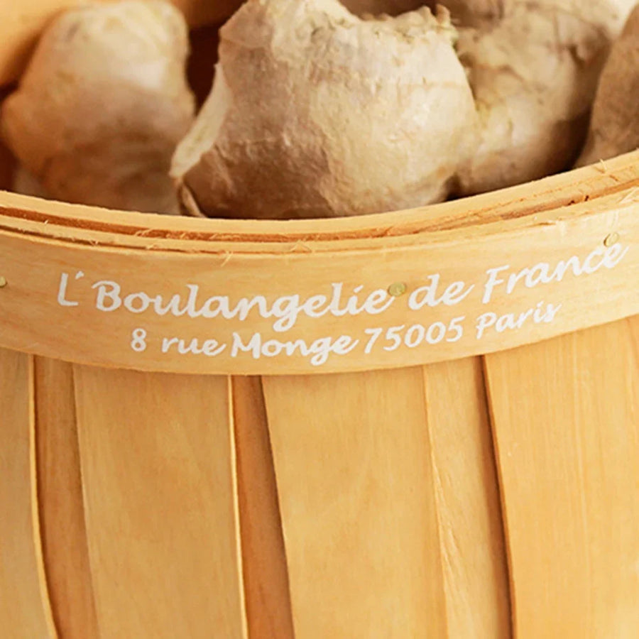 French Market Handcrafted Wooden Basket - Image 9